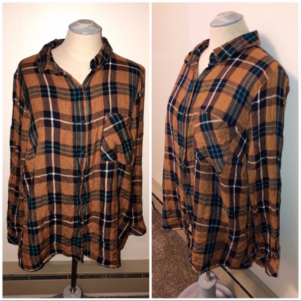 Papaya Weekend Button Up